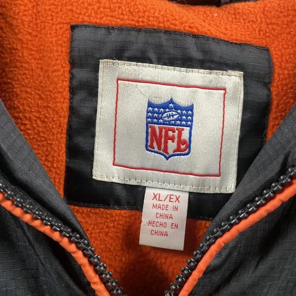 Vintage Cincinnati Bengals NFL Full Zip G-lll Embroidered Puffer‎ Jacket Mens XL